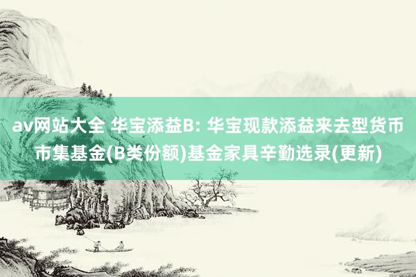 av网站大全 华宝添益B: 华宝现款添益来去型货币市集基金(B类份额)基金家具辛勤选录(更新)