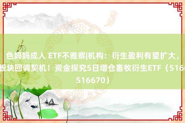 色妈妈成人 ETF不雅察|机构：衍生盈利有望扩大，关注板块回调契机！资金探究5日增仓畜牧衍生ETF（516670）