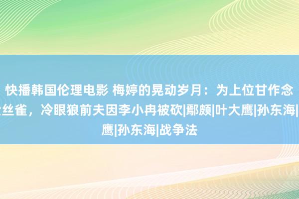 快播韩国伦理电影 梅婷的晃动岁月：为上位甘作念大佬金丝雀，冷眼狼前夫因李小冉被砍|鄢颇|叶大鹰|孙东海|战争法